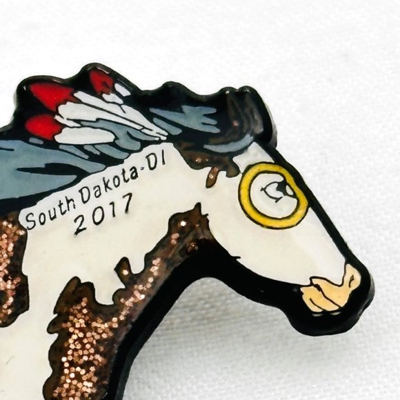 South Dakota Destination Imagination Horse Tac/Lapel Pin (2017) - Picture 4 of 6